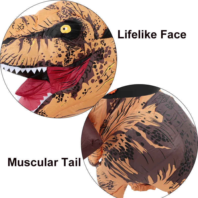 T-REX Monster Inflatable Costume Blow Up Cosplay Dinosaur Clothing