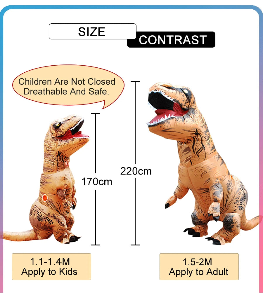 T-rex inflatable Suit Tyrannosaurus Dinosaur Costume