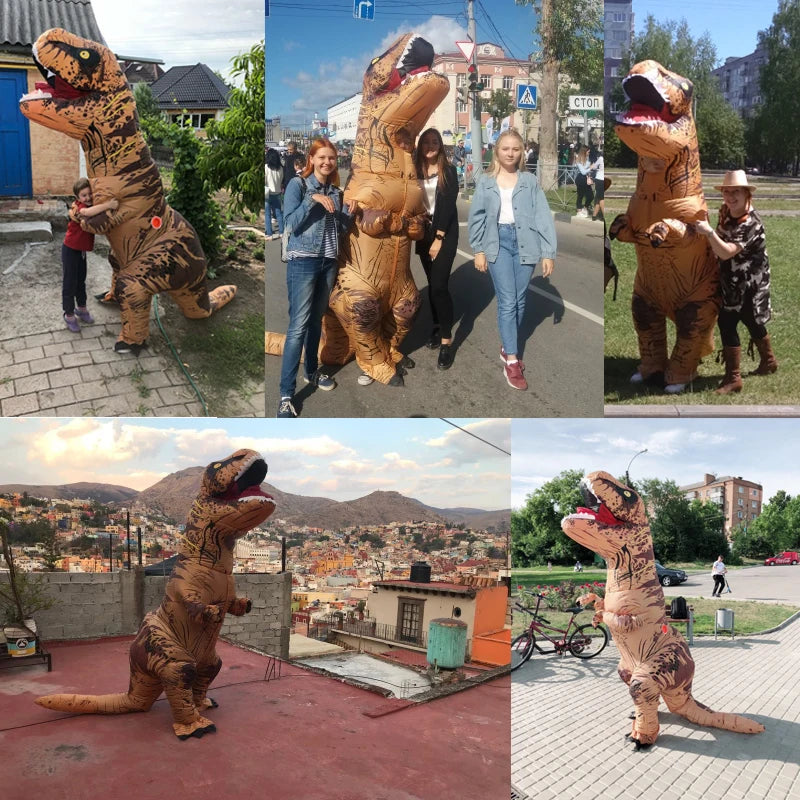 T-rex inflatable Suit Tyrannosaurus Dinosaur Costume
