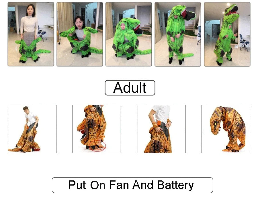 T-rex inflatable Suit Tyrannosaurus Dinosaur Costume