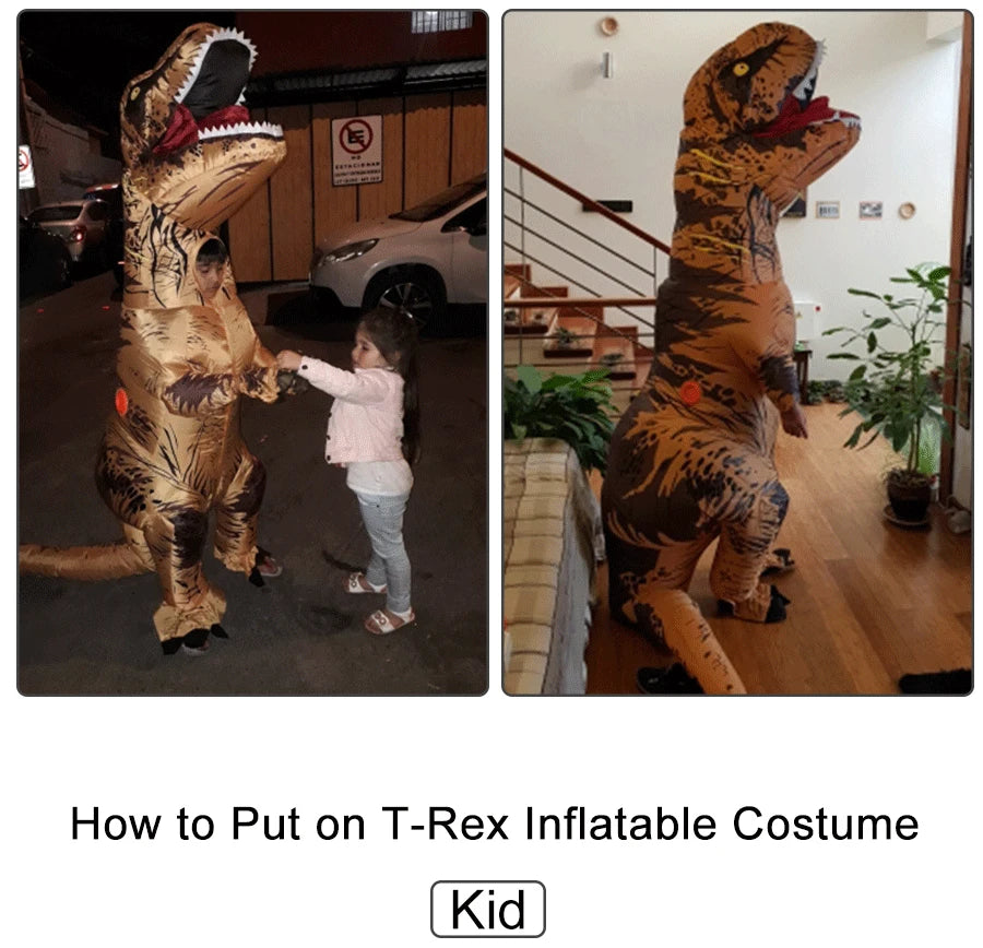T-rex inflatable Suit Tyrannosaurus Dinosaur Costume