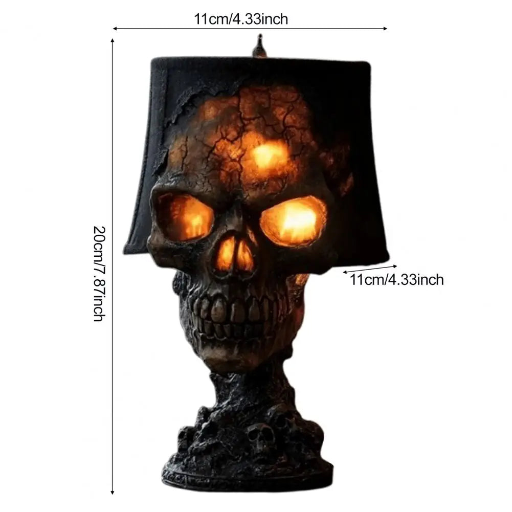 Halloween Lava Stone Skull Lamp