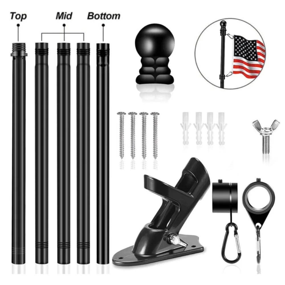 Wall Mounted Mount Telescopic Flag Pole