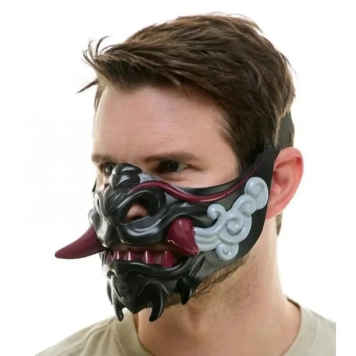 Half Face Japanese Mask Halloween