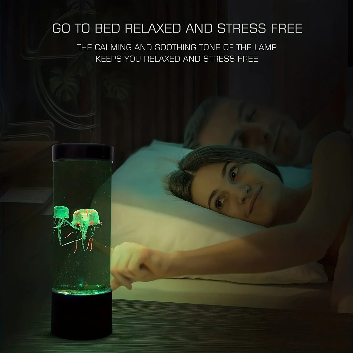 Color-Changing LED Jellyfish Lava Lamp