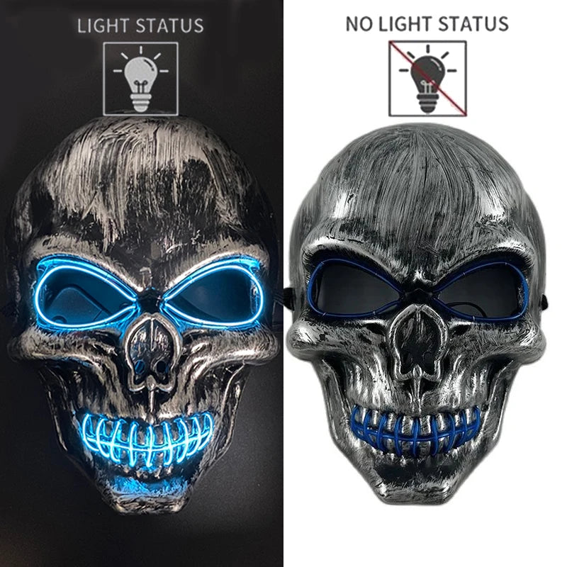 LED Halloween Luminous Neon Masks