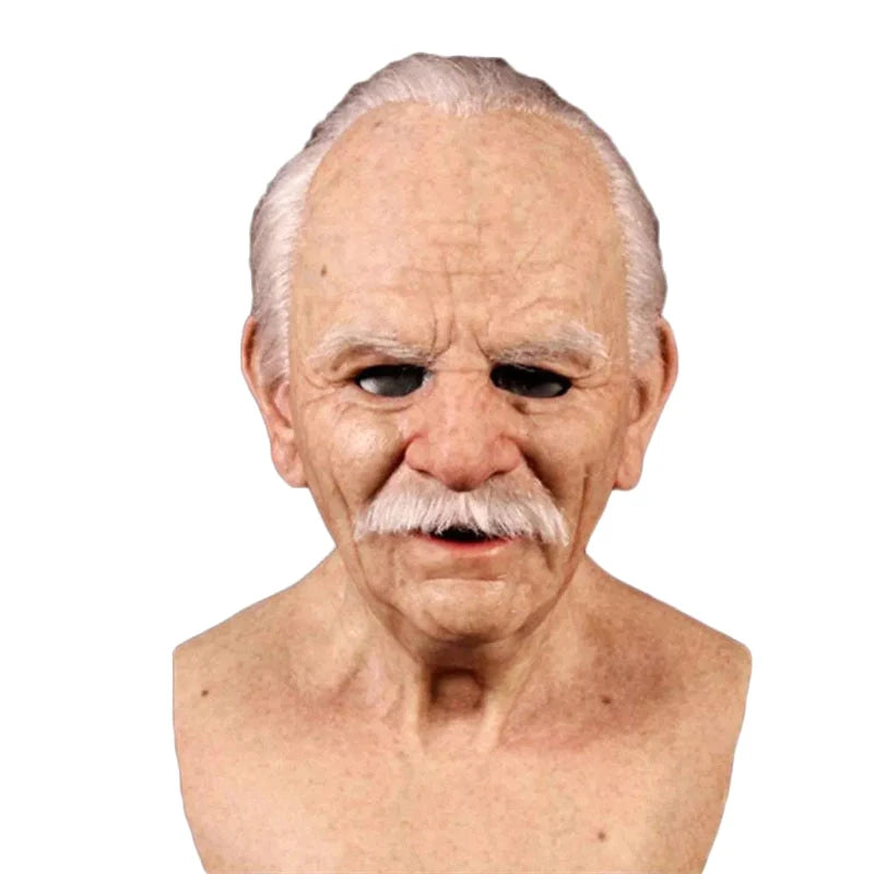 Elderly Person Full Head Mask Male/Female