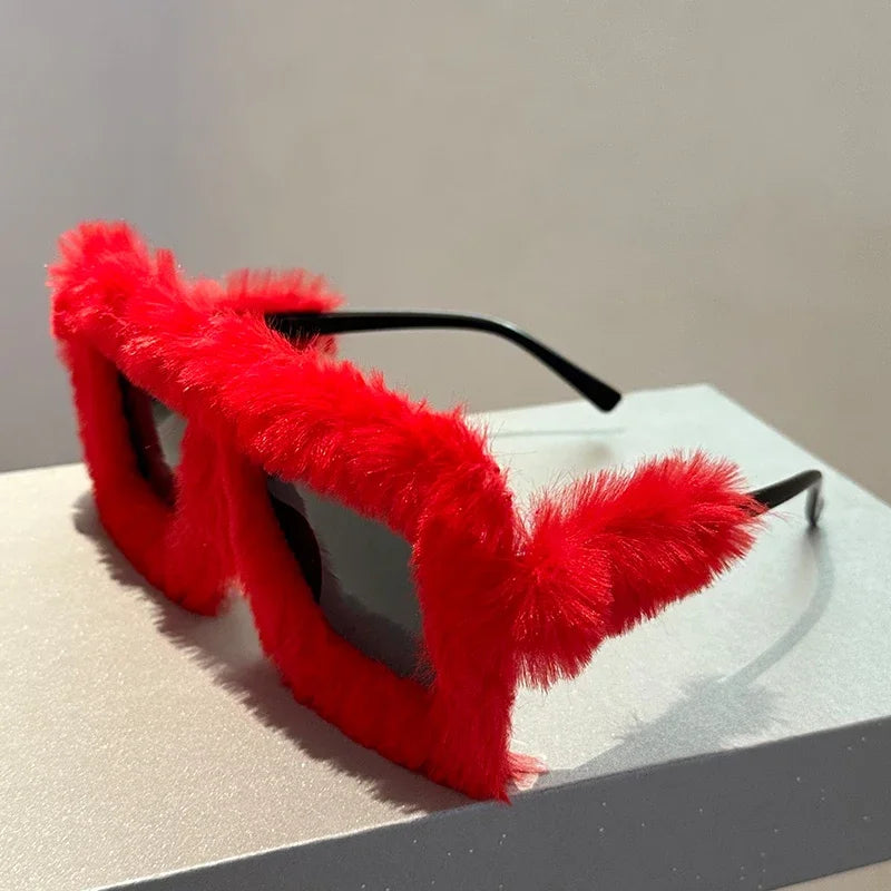 KAMMPT Oversized Plush Sunglasses