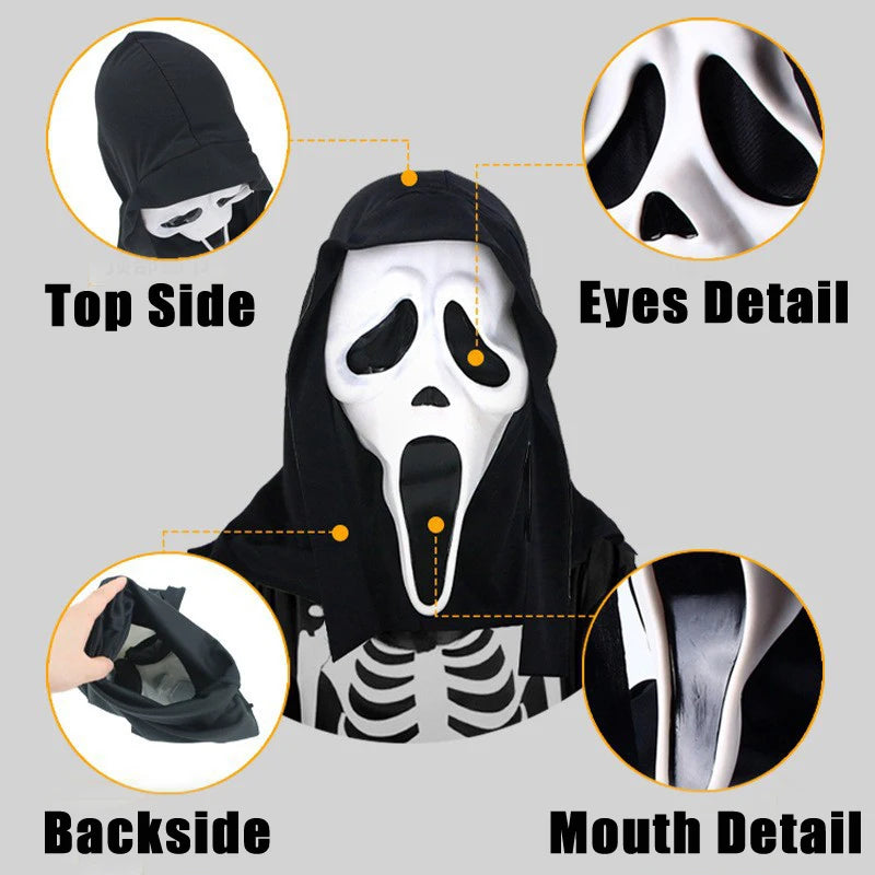 Unisex Halloween Horror Ghost Skull Mask