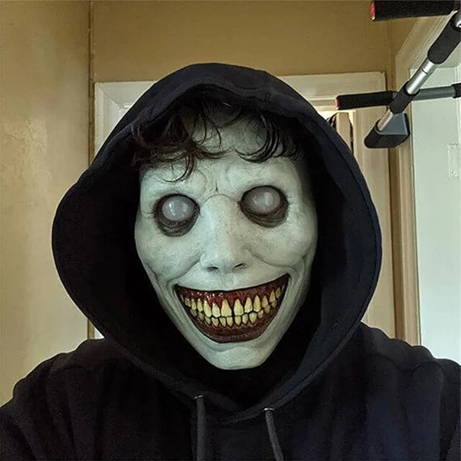 Scary Mask Halloween Horror Mask Scariest Creepy White Mask With Eye