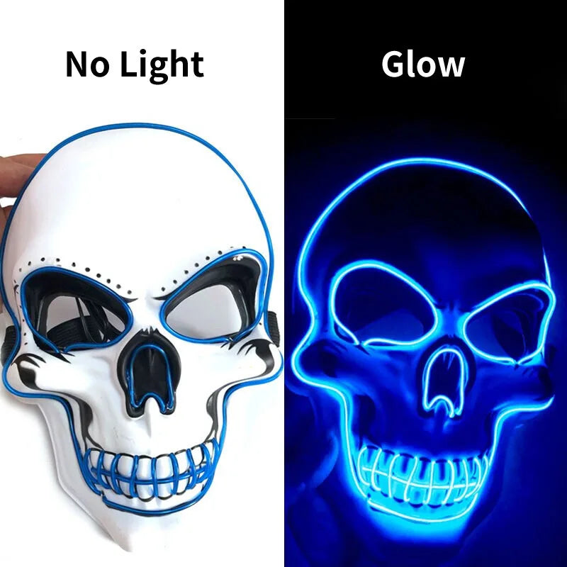 Halloween Horror Skull Mask LED
