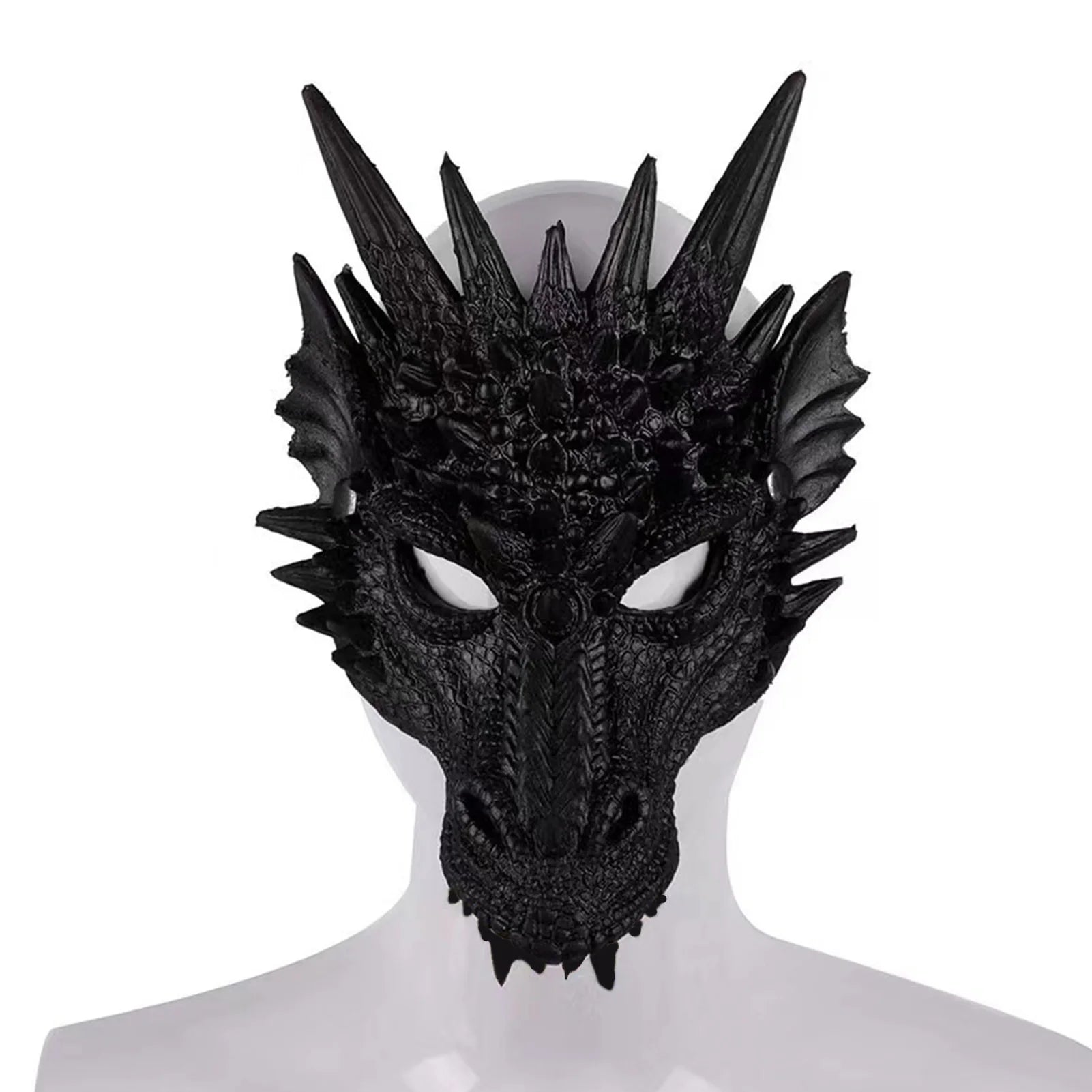 Happy Halloween Horror Dragon Mask Plastic Dragon Face
