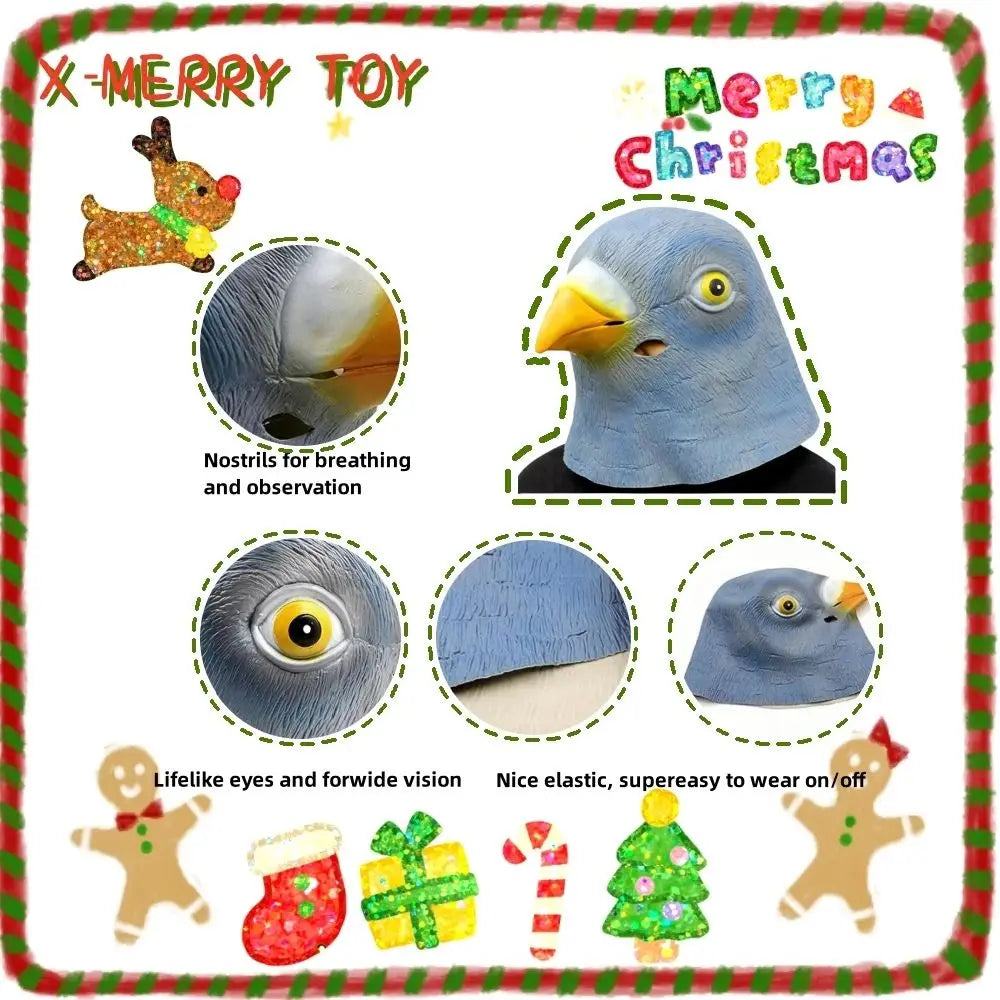 Halloween  Novelty Rubber Pigeon Mask