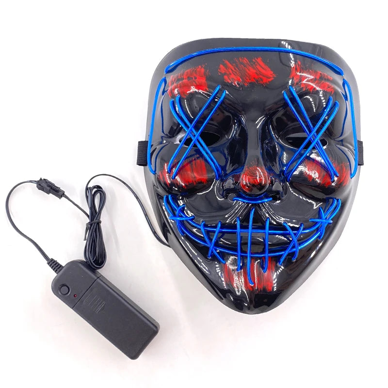 LED Halloween Luminous Neon Masks