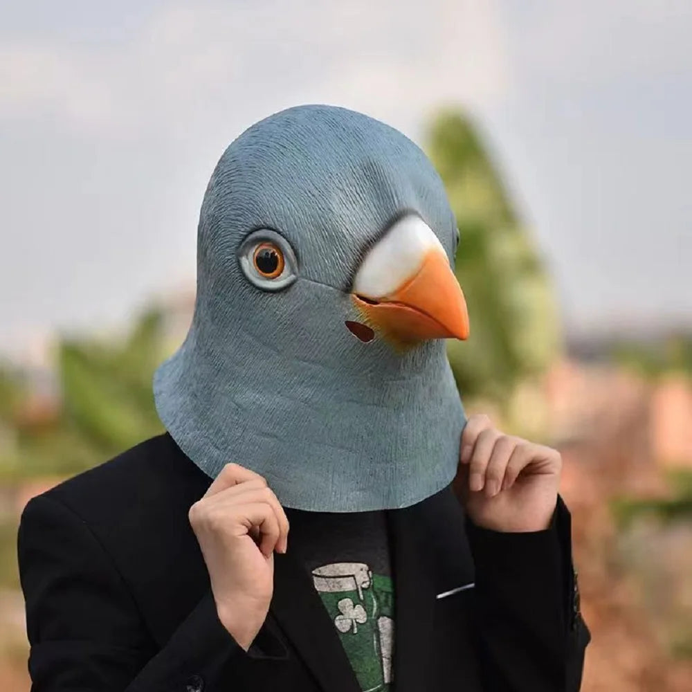 Halloween  Novelty Rubber Pigeon Mask