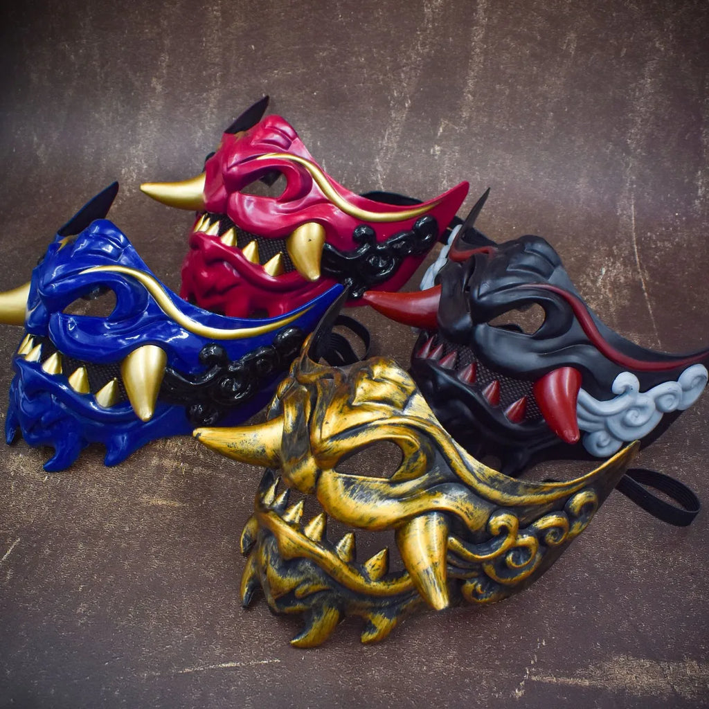Half Face Japanese Mask Halloween