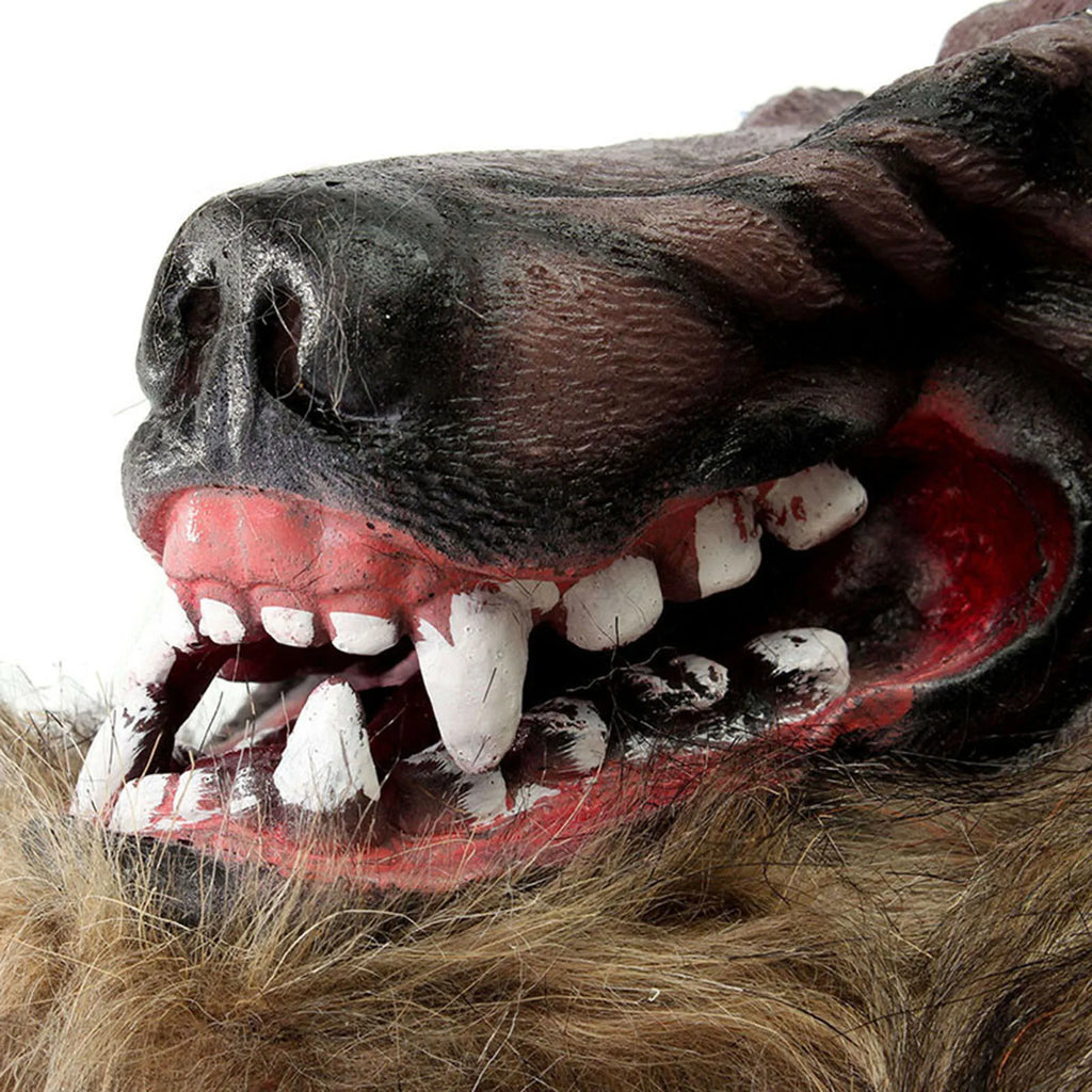 Halloween Horror Plush Wolf Gloves and Mask