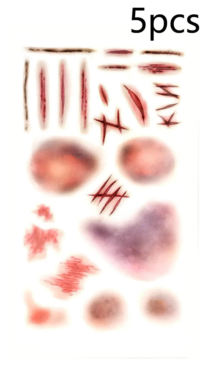 Halloween Scar Temporary Tattoo Stickers