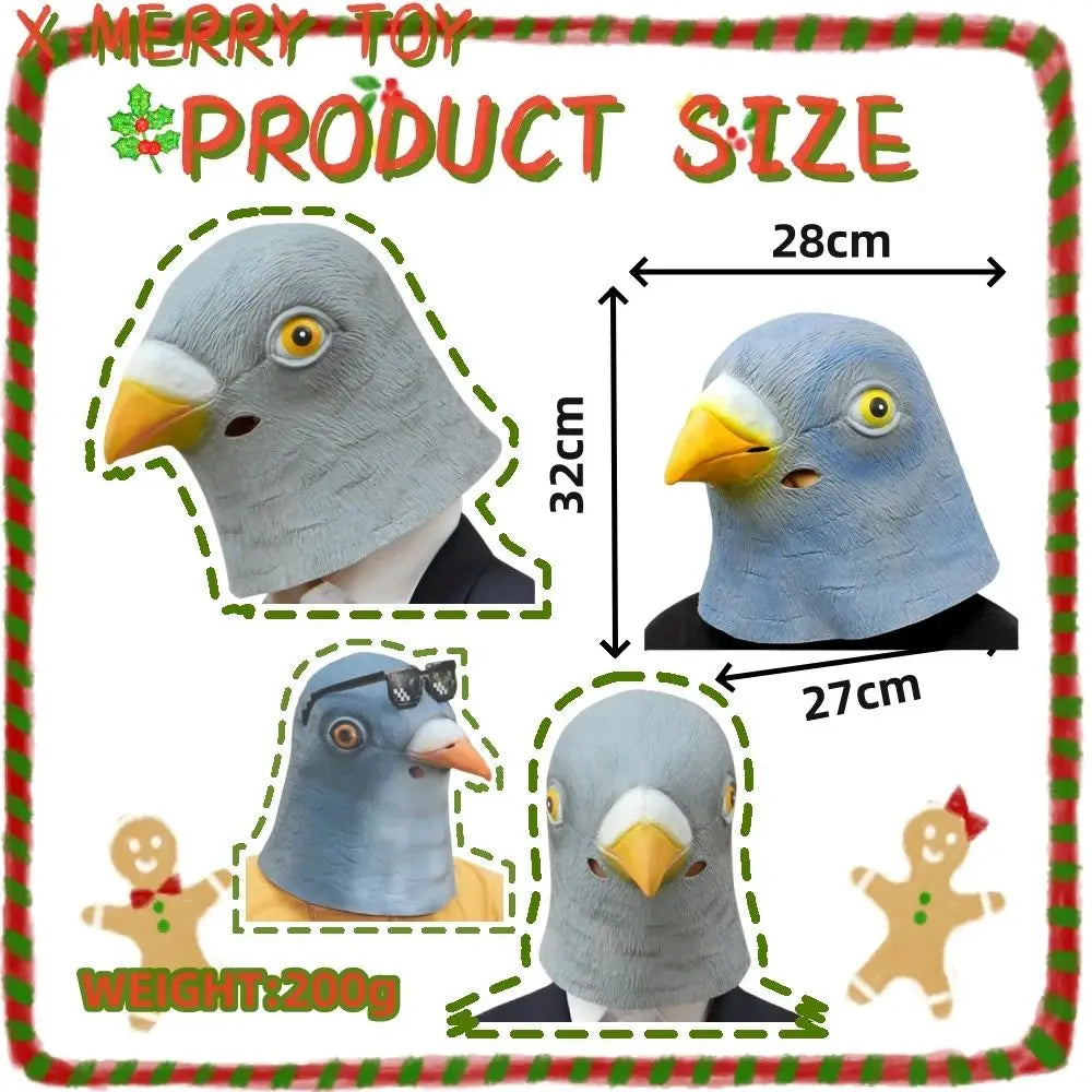 Halloween  Novelty Rubber Pigeon Mask