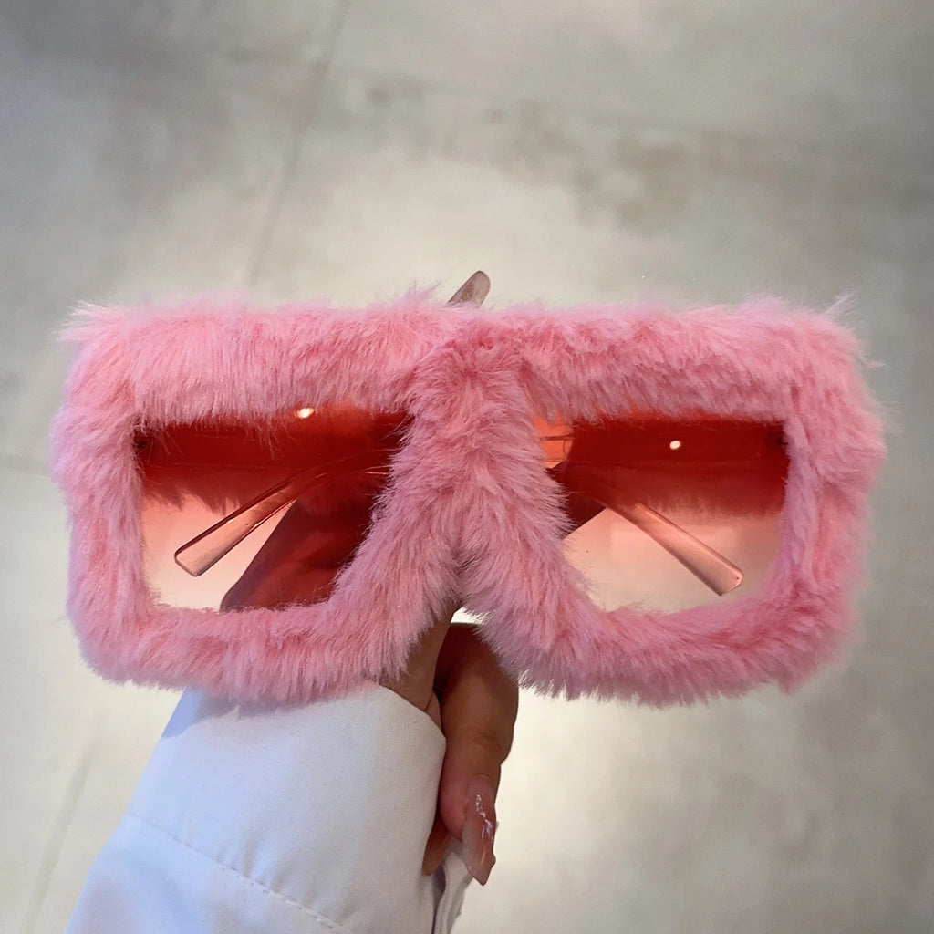 KAMMPT Oversized Plush Sunglasses