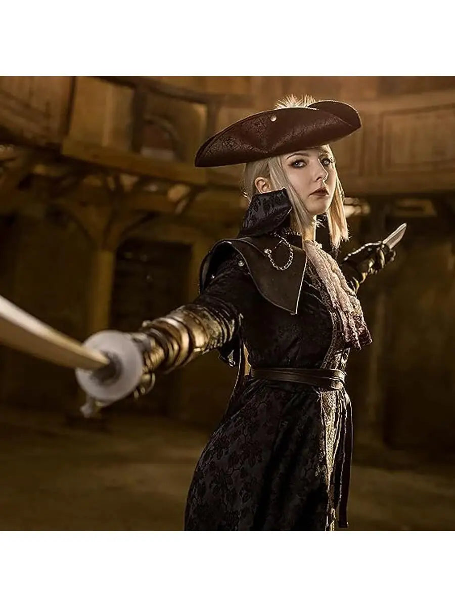 Faux Leather Pirate Hat