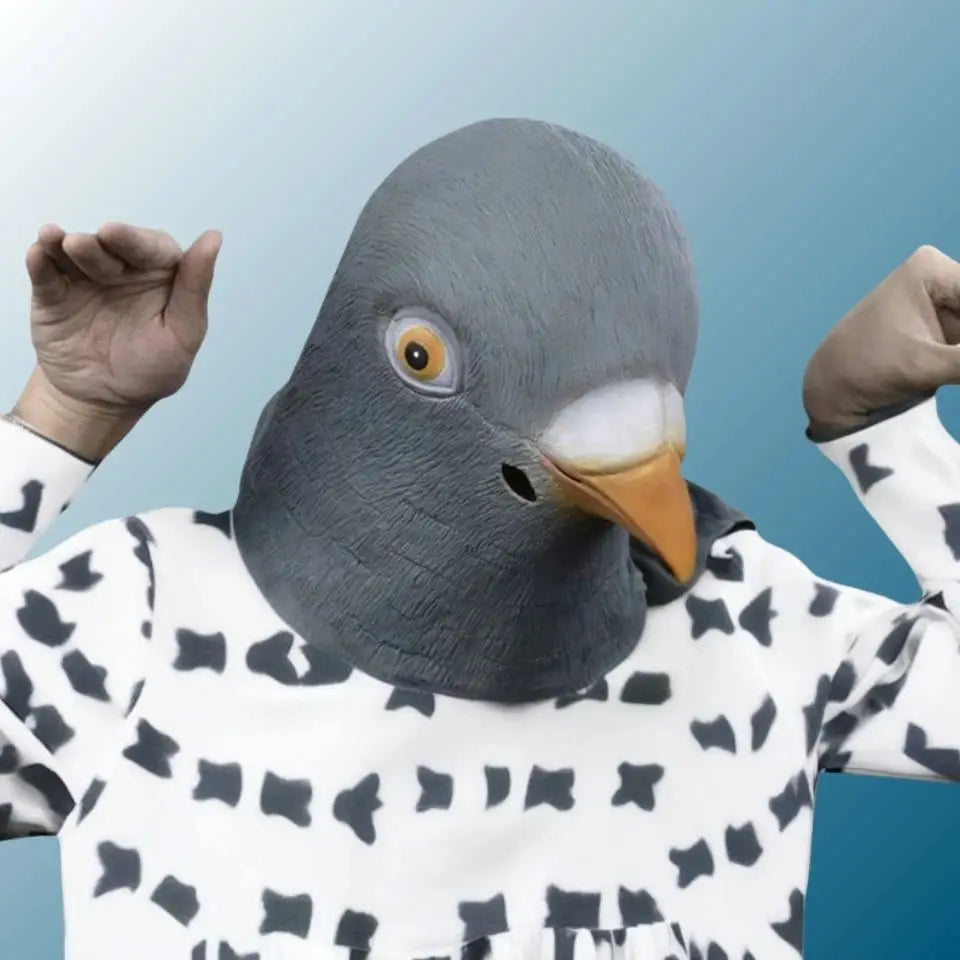 Halloween  Novelty Rubber Pigeon Mask