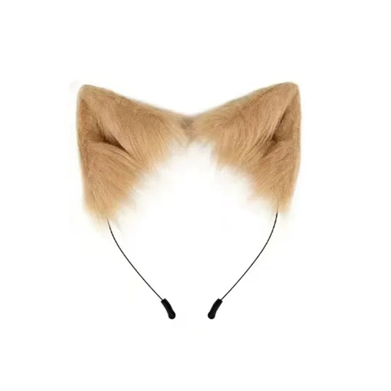 Fox Cat Ears Headwear Fluffy Animal Ears Headband