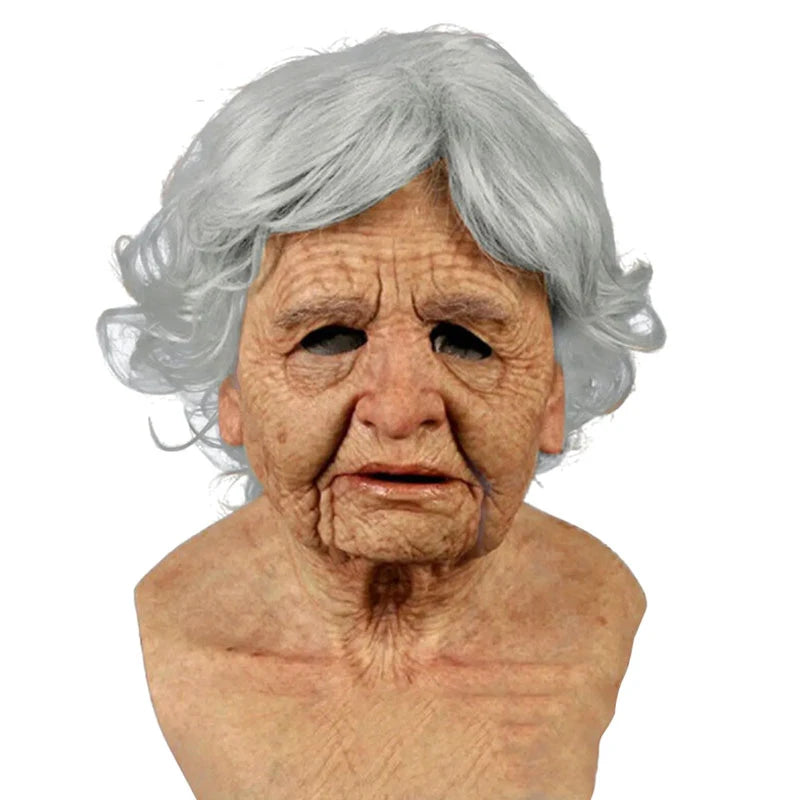 Elderly Person Full Head Mask Male/Female