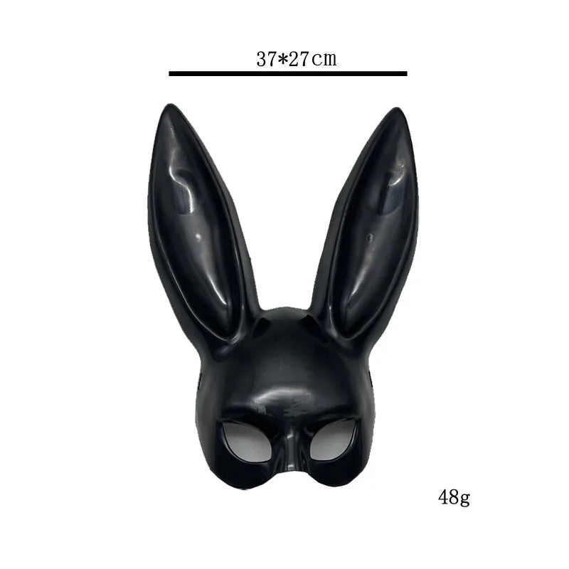 Black or White Rabbit Mask Halloween Party Decoration