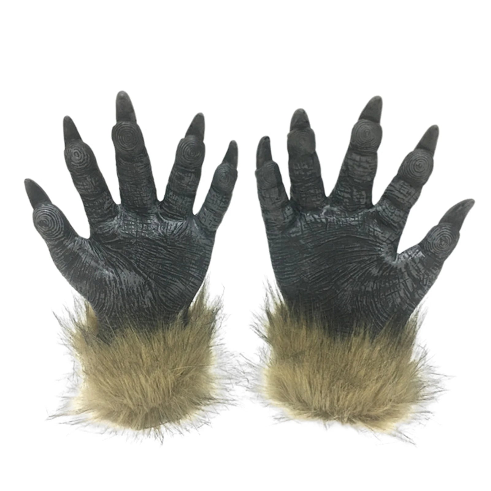 Halloween Horror Plush Wolf Gloves and Mask
