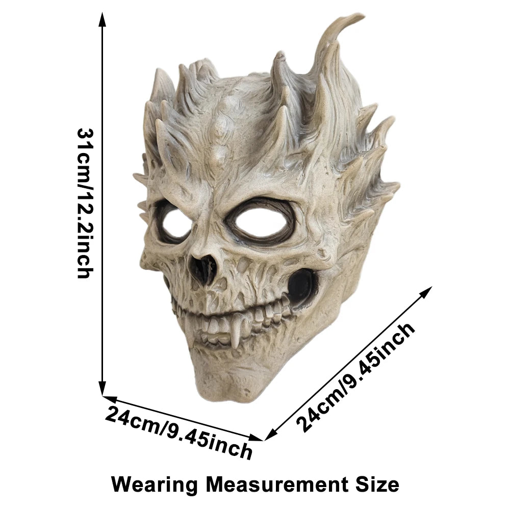 Creepy Halloween Skull Full Head Mask