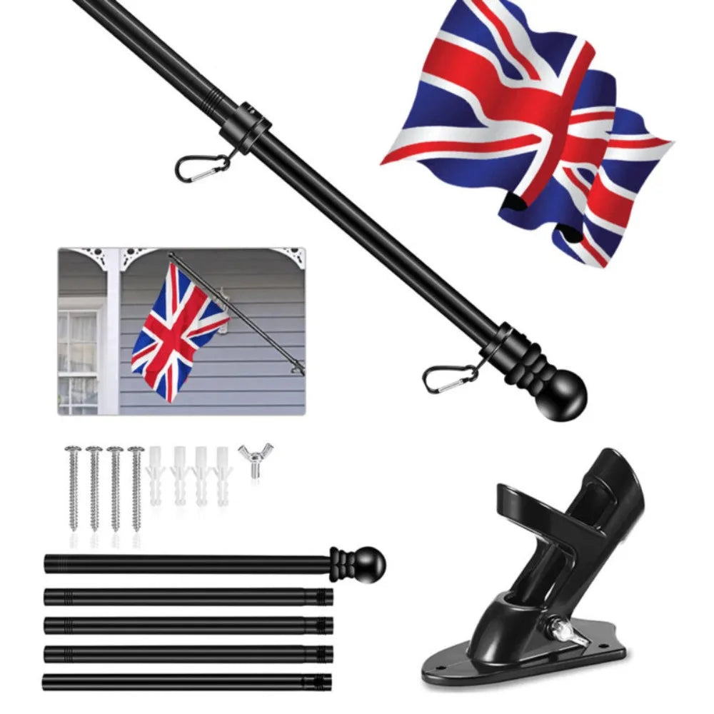 Wall Mounted Mount Telescopic Flag Pole