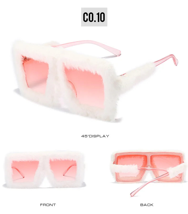 KAMMPT Oversized Plush Sunglasses