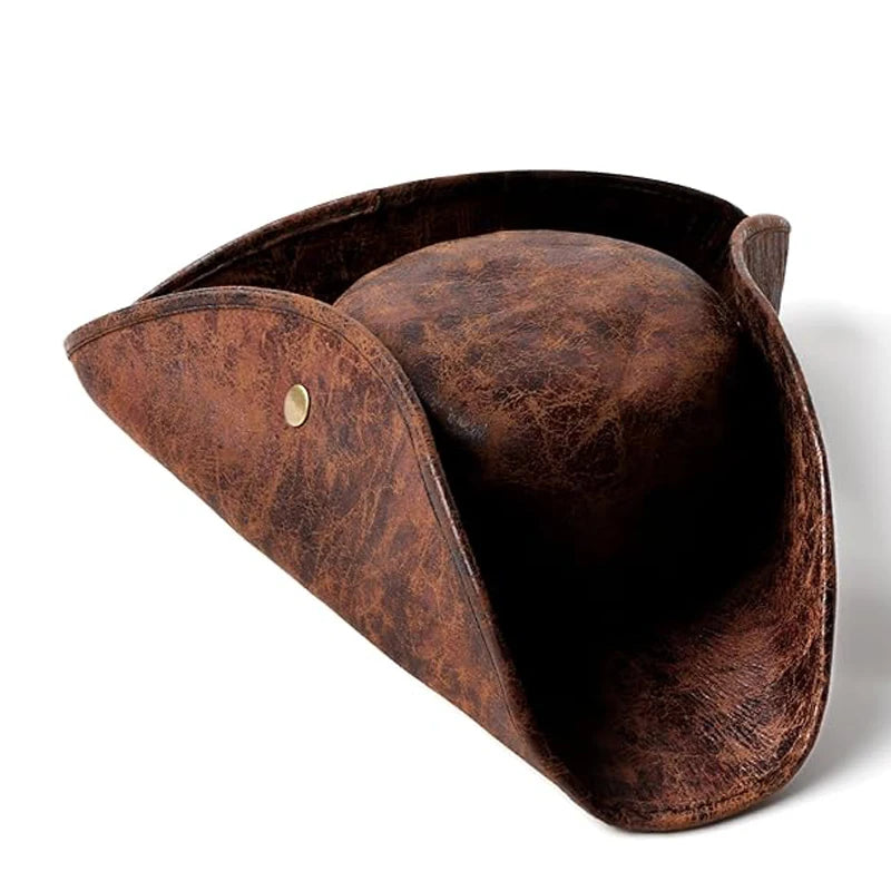 Faux Leather Pirate Hat