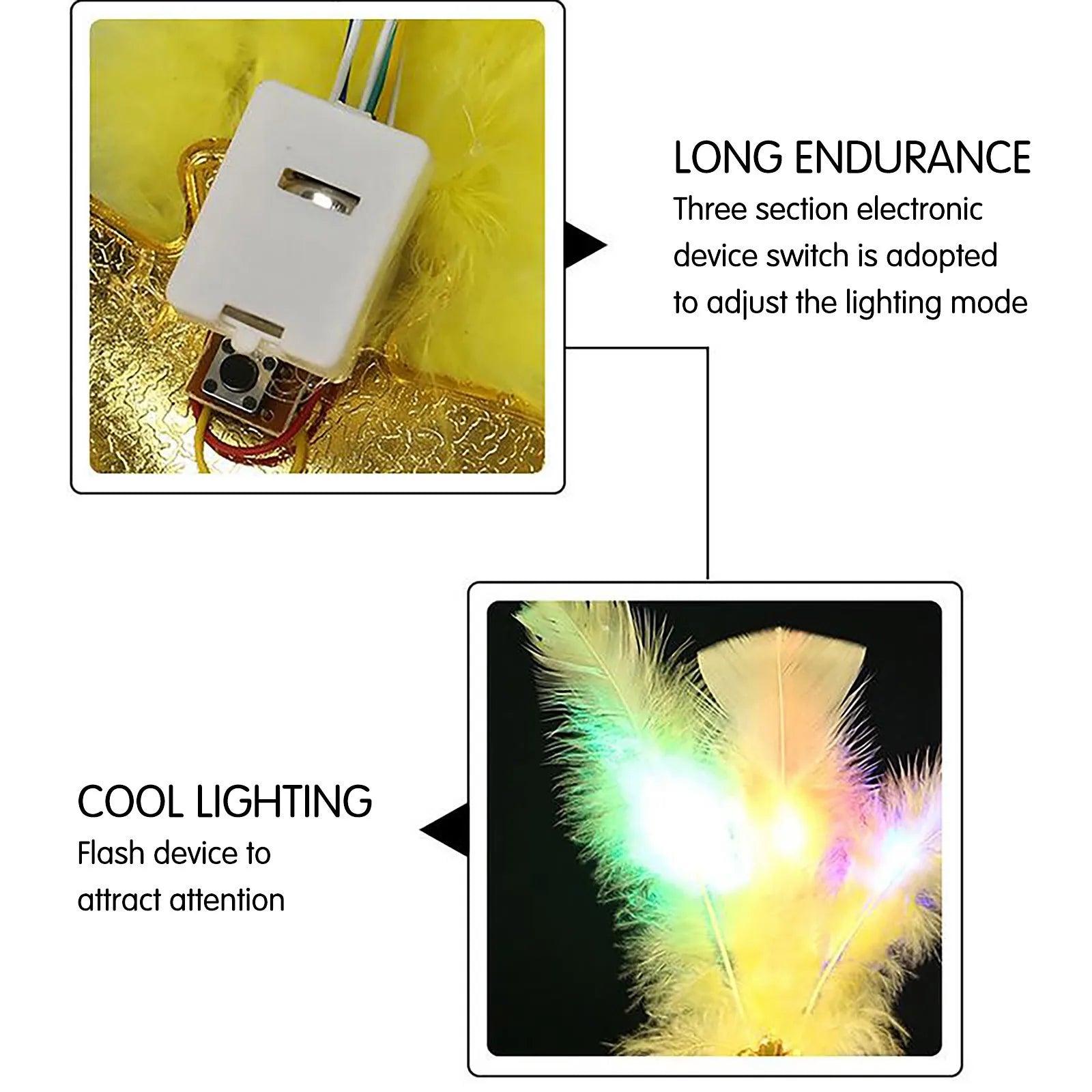 Glowing Feather LED Masks Venice Carnival Halloween