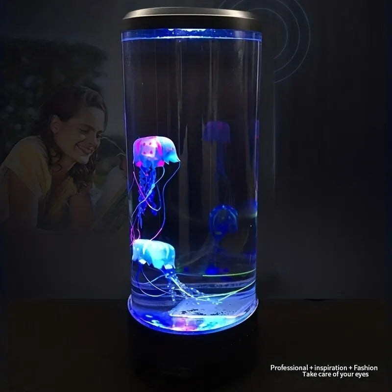 Color-Changing LED Jellyfish Lava Lamp