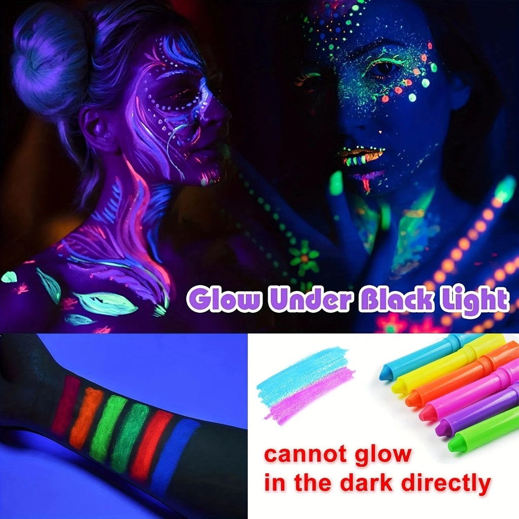 Glow in The Dark Body Face Paint Neon Glow