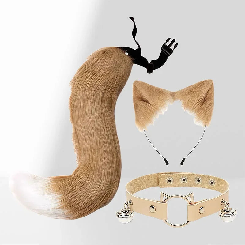 Fox Cat Ears Headwear Fluffy Animal Ears Headband