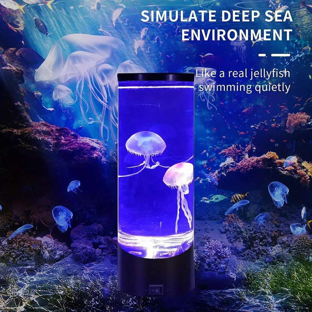 Color-Changing LED Jellyfish Lava Lamp