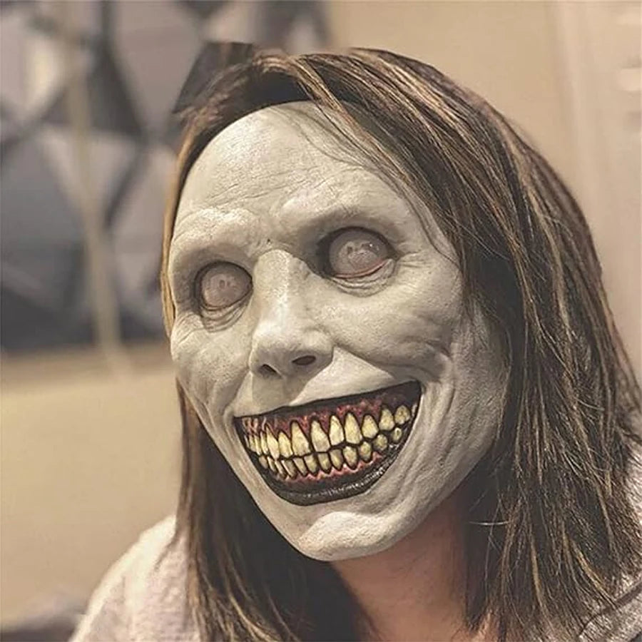 Scary Mask Halloween Horror Mask Scariest Creepy White Mask With Eye