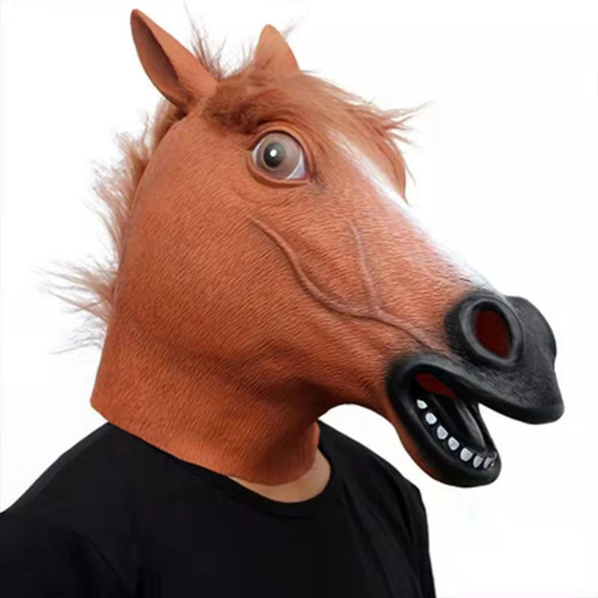 Fun Green Fish Head, Horse Masks and Lion Mask