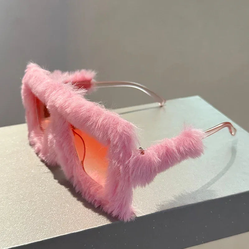 KAMMPT Oversized Plush Sunglasses