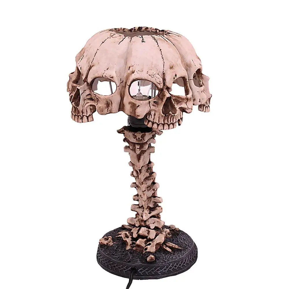 Skull Night Light 4 Head Skull Horror Lamp Decoration