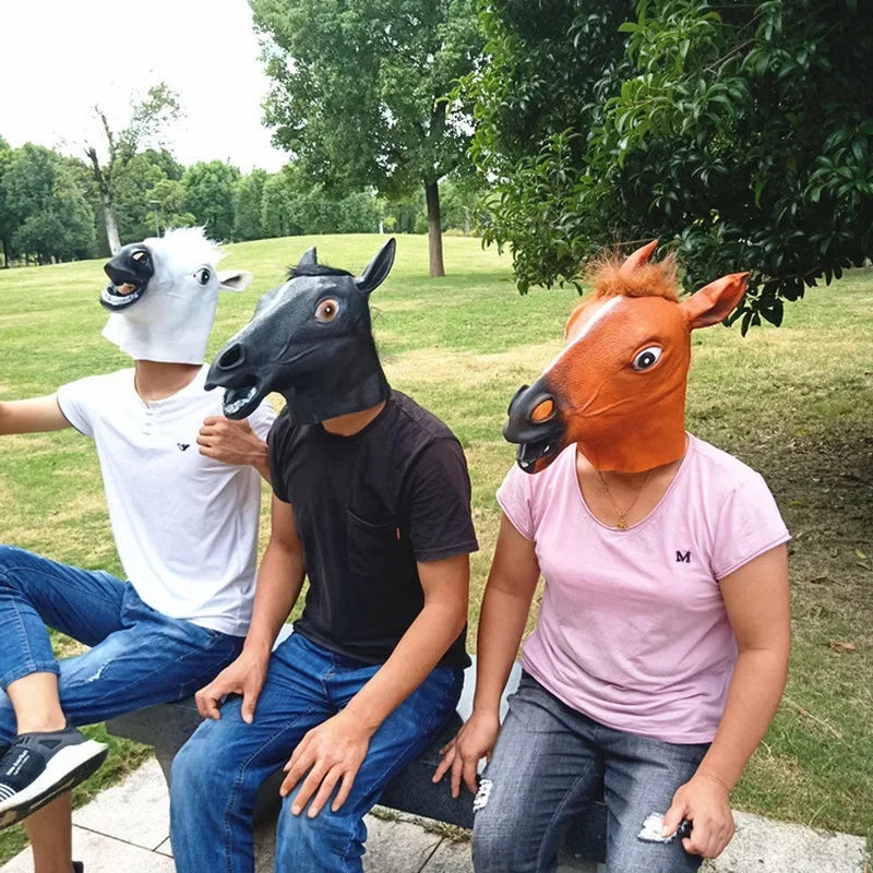 Horse Head Mask Cosplay Costume