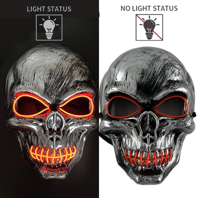 LED Halloween Luminous Neon Masks