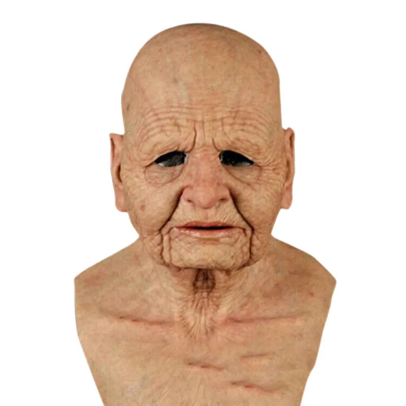 Elderly Person Full Head Mask Male/Female