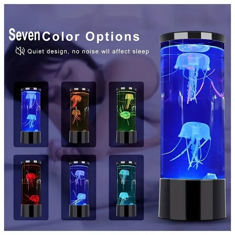 Color-Changing LED Jellyfish Lava Lamp