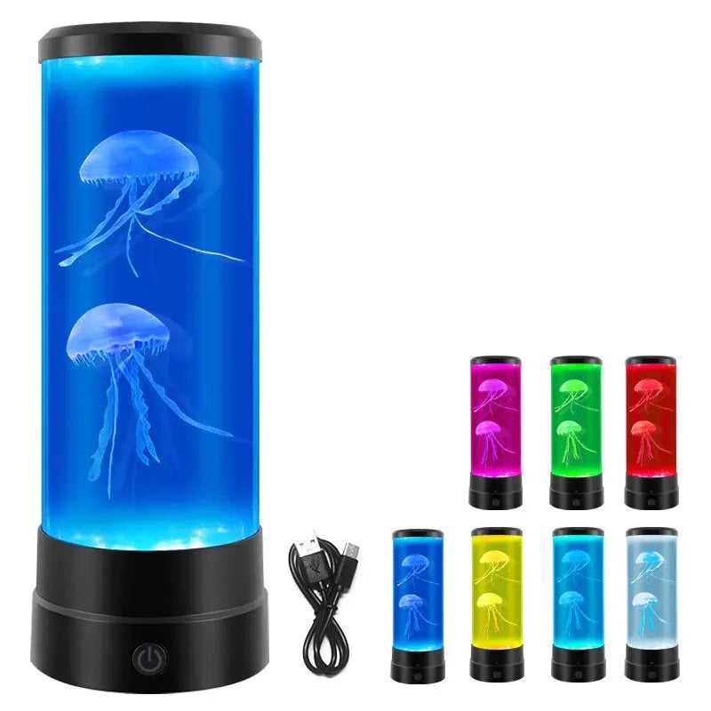 Color-Changing LED Jellyfish Lava Lamp