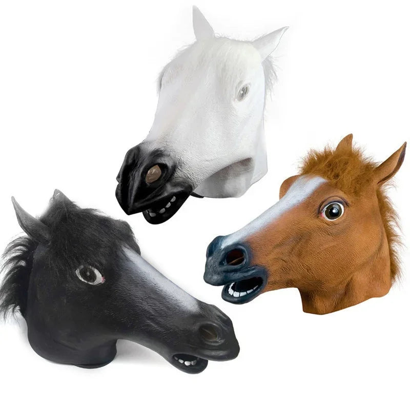 Horse Head Mask Cosplay Costume