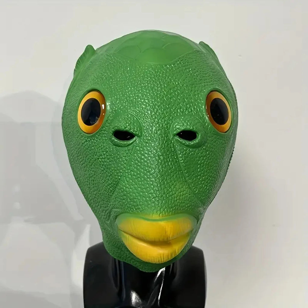 Fun Green Fish Head, Horse Masks and Lion Mask